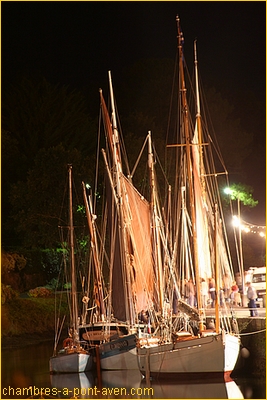 Pont-aven : Bateaux à quai